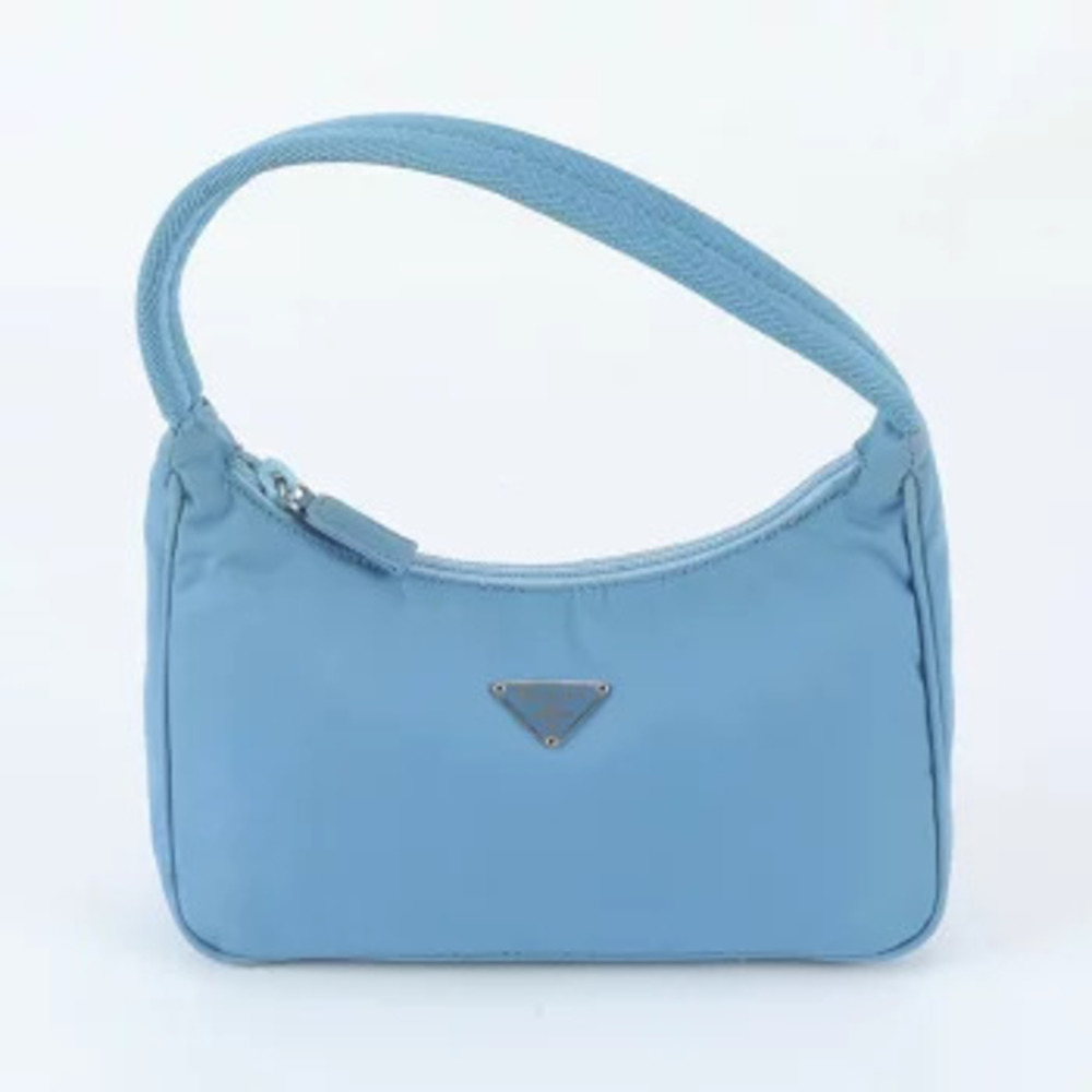 Prada Tessuto Triangle Bag Shoulder Bag Blue